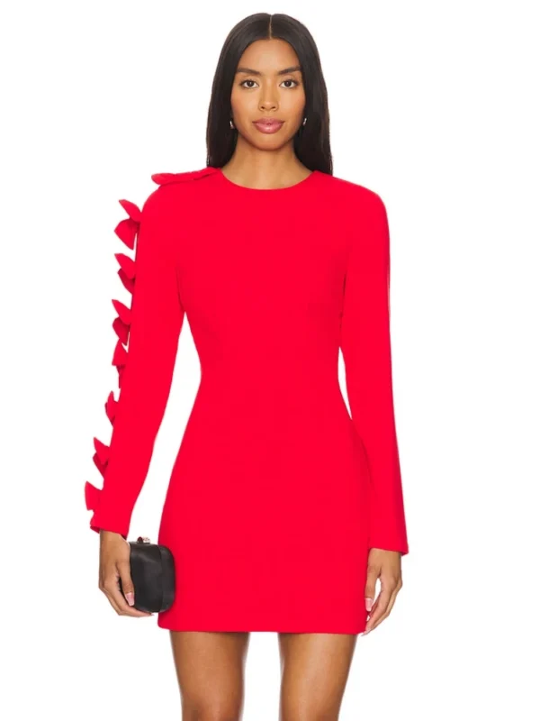 Red Homecoming Dresses: Sexy Bow Mini Party Dress