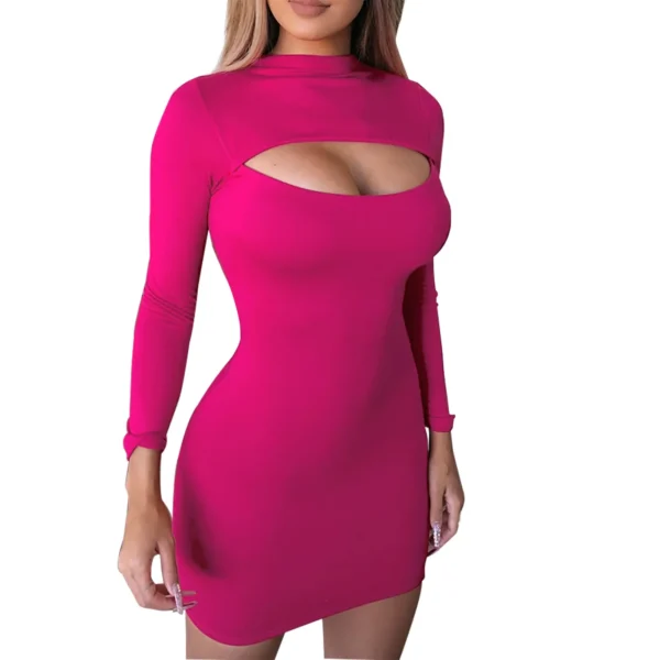 Red Homecoming Dress: Elegant Black Bodycon Mini Party Dress - Image 3