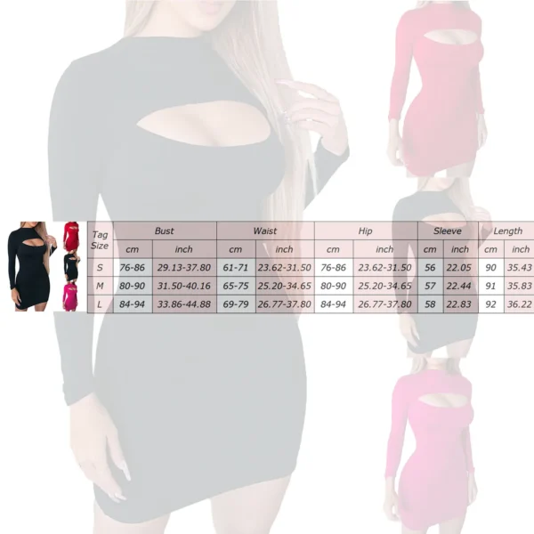 Red Homecoming Dress: Elegant Black Bodycon Mini Party Dress - Image 6